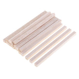 Maxbell Square Balsa Wood Stick Unfinished Woodcraft Stick Dowel Rod 20 Pieces 150mm