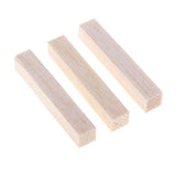 Maxbell Square Balsa Wood Stick Unfinished Woodcraft Stick Dowel Rod 50 Pieces 50mm