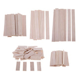 Maxbell Natural Round Balsa Wood Woodcraft Flat Sticks Dowel 30 Pieces 90mm