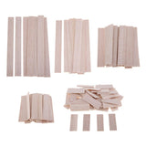 Maxbell Natural Round Balsa Wood Woodcraft Flat Sticks Dowel 30 Pieces 90mm