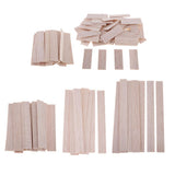 Maxbell Natural Round Balsa Wood Woodcraft Flat Sticks Dowel 30 Pieces 90mm
