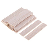 Maxbell Natural Round Balsa Wood Woodcraft Flat Sticks Dowel 30 Pieces 90mm
