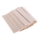 Maxbell Natural Round Balsa Wood Woodcraft Flat Sticks Dowel 30 Pieces 90mm