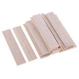 Maxbell Natural Round Balsa Wood Woodcraft Flat Sticks Dowel 30 Pieces 90mm