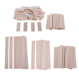 Maxbell Natural Round Balsa Wood Woodcraft Flat Sticks Dowel 30 Pieces 90mm