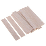 Maxbell Natural Round Balsa Wood Woodcraft Flat Sticks Dowel 20 Pieces 110mm