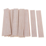 Maxbell Natural Round Balsa Wood Woodcraft Flat Sticks Dowel 20 Pieces 110mm