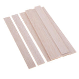Maxbell Natural Round Balsa Wood Woodcraft Flat Sticks Dowel 10 Pieces 180mm