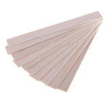 Maxbell Natural Round Balsa Wood Woodcraft Flat Sticks Dowel 10 Pieces 150mm
