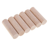 Maxbell 20mm Round Balsa Wood Sticks Unfinished Woodcraft Stick Dowel Rod 6 Pieces 70mm