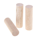 Maxbell 20mm Round Balsa Wood Sticks Unfinished Woodcraft Stick Dowel Rod 6 Pieces 70mm