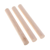 Maxbell 20mm Round Balsa Wood Sticks Unfinished Woodcraft Stick Dowel Rod 3 Pieces 200mm