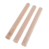 Maxbell 20mm Round Balsa Wood Sticks Unfinished Woodcraft Stick Dowel Rod 3 Pieces 200mm