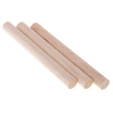 Maxbell 20mm Round Balsa Wood Sticks Unfinished Woodcraft Stick Dowel Rod 3 Pieces 200mm