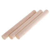 Maxbell 20mm Round Balsa Wood Sticks Unfinished Woodcraft Stick Dowel Rod 3 Pieces 200mm