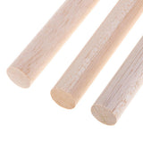 Maxbell 20mm Round Balsa Wood Sticks Unfinished Woodcraft Stick Dowel Rod 5 Pieces 140mm