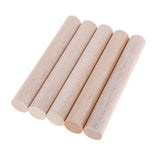 Maxbell 20mm Round Balsa Wood Sticks Unfinished Woodcraft Stick Dowel Rod 5 Pieces 140mm