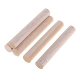 Maxbell 20mm Round Balsa Wood Sticks Unfinished Woodcraft Stick Dowel Rod 5 Pieces 140mm