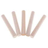 Maxbell 20mm Round Balsa Wood Sticks Unfinished Woodcraft Stick Dowel Rod 5 Pieces 140mm