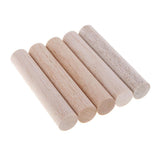 Maxbell 20mm Round Balsa Wood Sticks Unfinished Woodcraft Stick Dowel Rod 5 Pieces 110mm