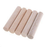 Maxbell 20mm Round Balsa Wood Sticks Unfinished Woodcraft Stick Dowel Rod 5 Pieces 110mm