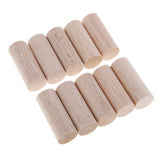 Maxbell 20mm Round Balsa Wood Sticks Unfinished Woodcraft Stick Dowel Rod 10 Pieces 50mm
