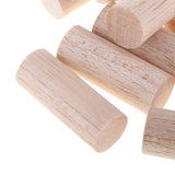Maxbell 20mm Round Balsa Wood Sticks Unfinished Woodcraft Stick Dowel Rod 10 Pieces 50mm