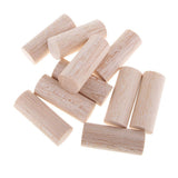 Maxbell 20mm Round Balsa Wood Sticks Unfinished Woodcraft Stick Dowel Rod 10 Pieces 50mm