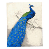 Maxbell Frameless DIY Oil Painting Paint By Number Acrylic Drawing Kit Peacock 1