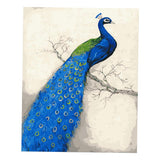 Maxbell Frameless DIY Oil Painting Paint By Number Acrylic Drawing Kit Peacock 1