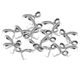 Maxbell 20 Set Pinch Clip Bail Clasp Pendant Connector Charms Jewelry Making 5x18mm