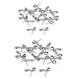 Maxbell 20 Set Pinch Clip Bail Clasp Pendant Connector Charms Jewelry Making 5x18mm