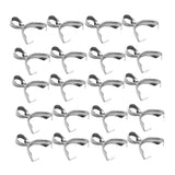 Maxbell 20 Set Pinch Clip Bail Clasp Pendant Connector Charms Jewelry Making 5x18mm