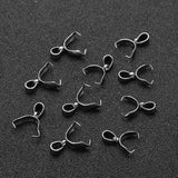 Maxbell 20 Set Pinch Clip Bail Clasp Pendant Connector Charms Jewelry Making 5x18mm