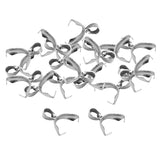 Maxbell 20 Set Pinch Clip Bail Clasp Pendant Connector Charms Jewelry Making 5x18mm