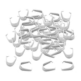 Maxbell 200 Pieces Stainless Steel Pendant Pinch Bails Connector Findings 4x9mm