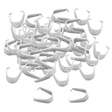 Maxbell 200 Pieces Stainless Steel Pendant Pinch Bails Connector Findings 4x9mm