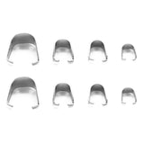 Maxbell 200 Pieces Stainless Steel Pendant Pinch Bails Connector Findings  6x13mm