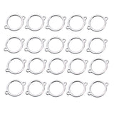 Maxbell 20Pcs Round Circle Connector Charms Pendants Beads Charms Pendants for Crafting, Jewelry Findings Making