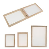 Maxbell Wooden Paper Making Mould Frame Screen for Paper Handcraft 19x25cm 2 in 1