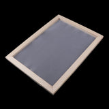 Maxbell Wooden Paper Making Mould Frame Screen for Paper Handcraft 34x25cm