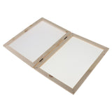 Maxbell 2 In 1 Wooden Paper Making Mould Frame Screen Tool for Handcraft 18x12.5cm