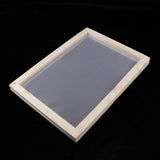 Maxbell 2 In 1 Wooden Paper Making Mould Frame Screen Tool for Handcraft 18x12.5cm