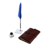 Maxbell Handmade Vintage Journal Diary Notebook Leather Writing Notebook Navy Blue
