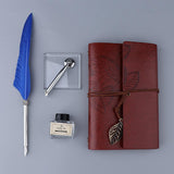 Maxbell Handmade Vintage Journal Diary Notebook Leather Writing Notebook Navy Blue