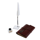 Maxbell Handmade Vintage Journal Diary Notebook Leather Writing Notebook White Pen