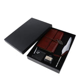 Maxbell Handmade Vintage Journal Diary Notebook Leather Writing Notebook White Pen