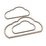 Maxbell 3xCloud shape Knitting Loom DIY Craft Weaving Tool for Handmade Wall Hanging