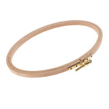 Maxbell wooden Oval Cross Stitch Hoops Needlework Embroidery Sewing Hoop 210x130mm