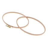 Maxbell wooden Oval Cross Stitch Hoops Needlework Embroidery Sewing Hoop 210x130mm